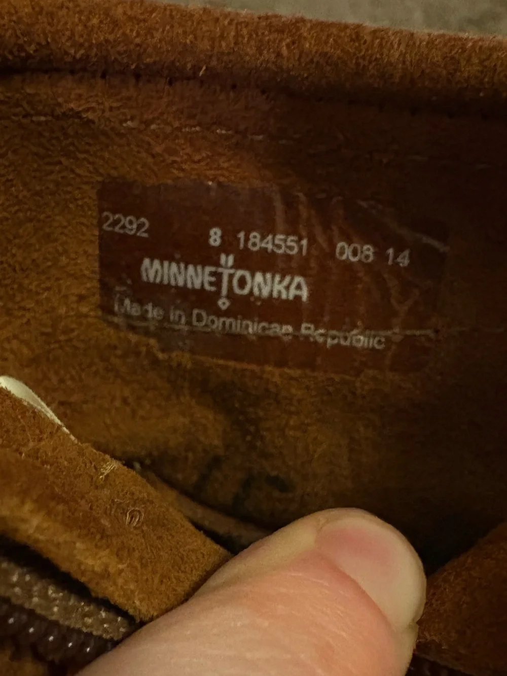 Toddler Girls Minnetonka Moccasins Suede Fringe Booties Size 8